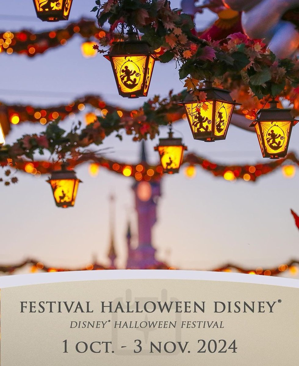 📅À vos calendriers ! Le Festival Halloween Disney revient du 01 Octobre 2024 au 03 Novembre 2024 🎃