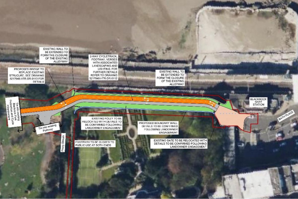A Part 8 planning for a new connection between Blackrock Dart station and Blackrock Park at Deepwell will be discussed tonight on the Dun Laoghaire Area Committee ….progress at last! @DublinCommuters @dublincycling @dlrcycling