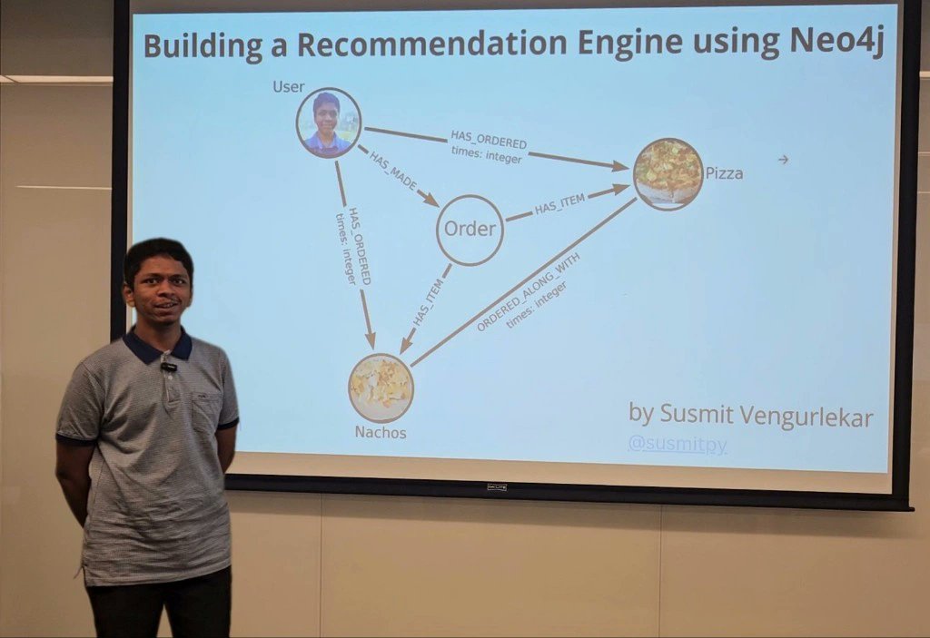 hackmum's tweet image. Extremely proud of our speakers who made their speaking debuts and impressed by their flawless performance.

@avani_singhal who held forth on engineering for resilience @bookmyshow

@SusmitPy building a recommendation engine using @neo4j 

#gab24mum #devops #apr24mtp #mumtechup