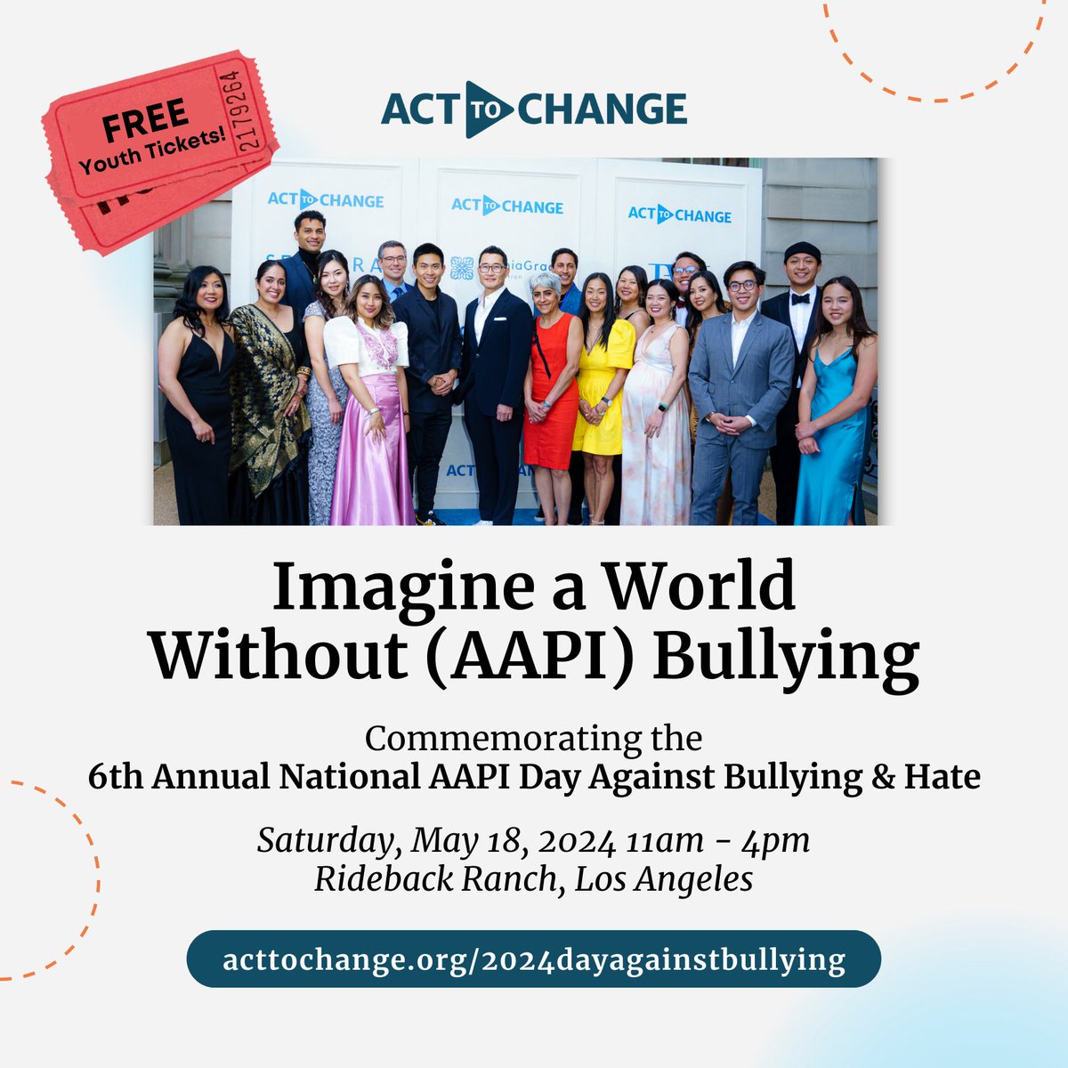 @MountainViewMS1 @RUNAAPI @aapitfa @nakasec @VelshiMSNBC @NBCAsianAmerica @CAPEUSA @jeanniemai @RepGraceMeng @HRC Join us on May 18 as we honor #VincentChin and #AANHPIHeritageMonth by collectively raising our voices against bullying. Let's imagine a world of inclusion, empathy and love for one another: acttochange.org/2024dayagainst…