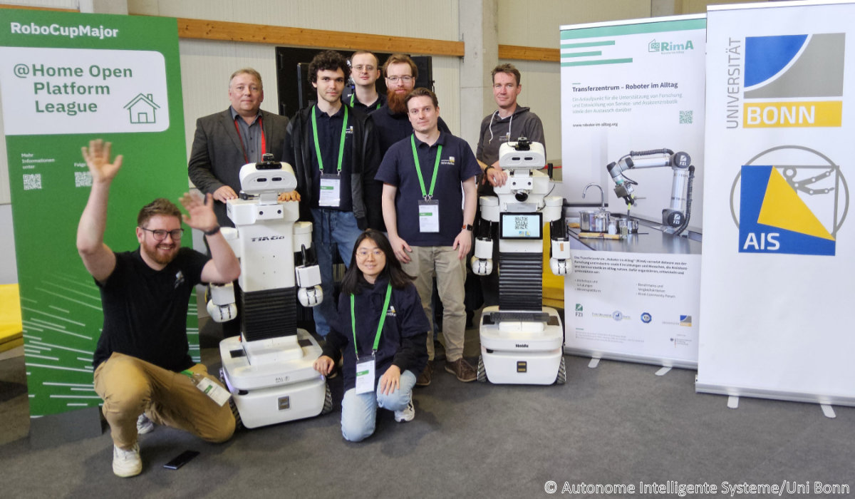Gratulation! #Haushaltsroboter der Uni Bonn @SvenBehnke gewinnen die German Open! Bei den offenen deutschen Meisterschaften der #Serviceroboter überzeugte Team NimbRo. Mehr dazu: uni-bonn.de/de/neues/085-2…