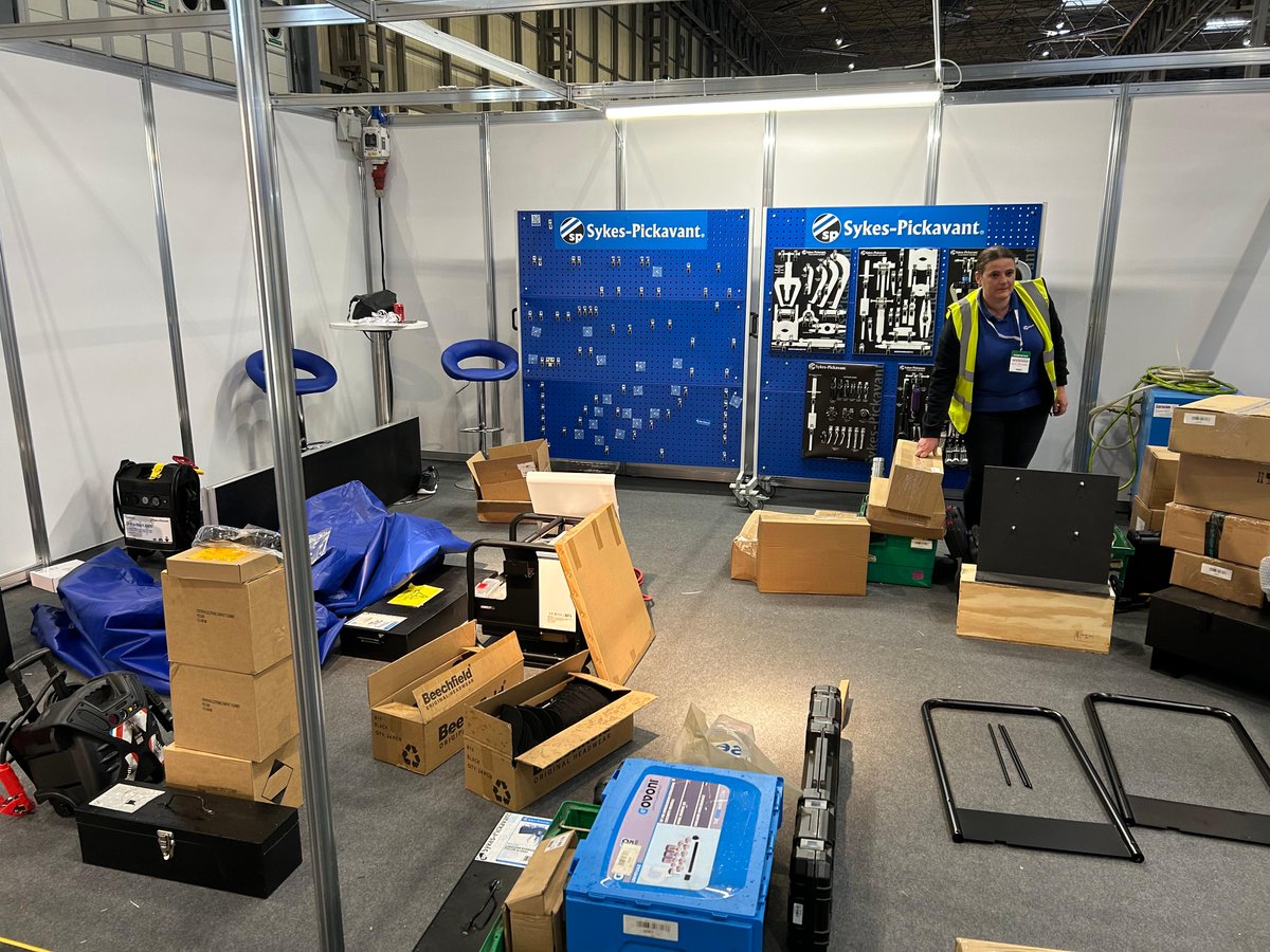 @thecvshow set up has began!
We will be at the NEC from the 23rd April - 25th April, be sure to come down and see us.
Stand Number: 5F66
#NECBirmingham #TheCommercialVehicleShow #Sykes-Pickavant #ExhibitionStand #Tools