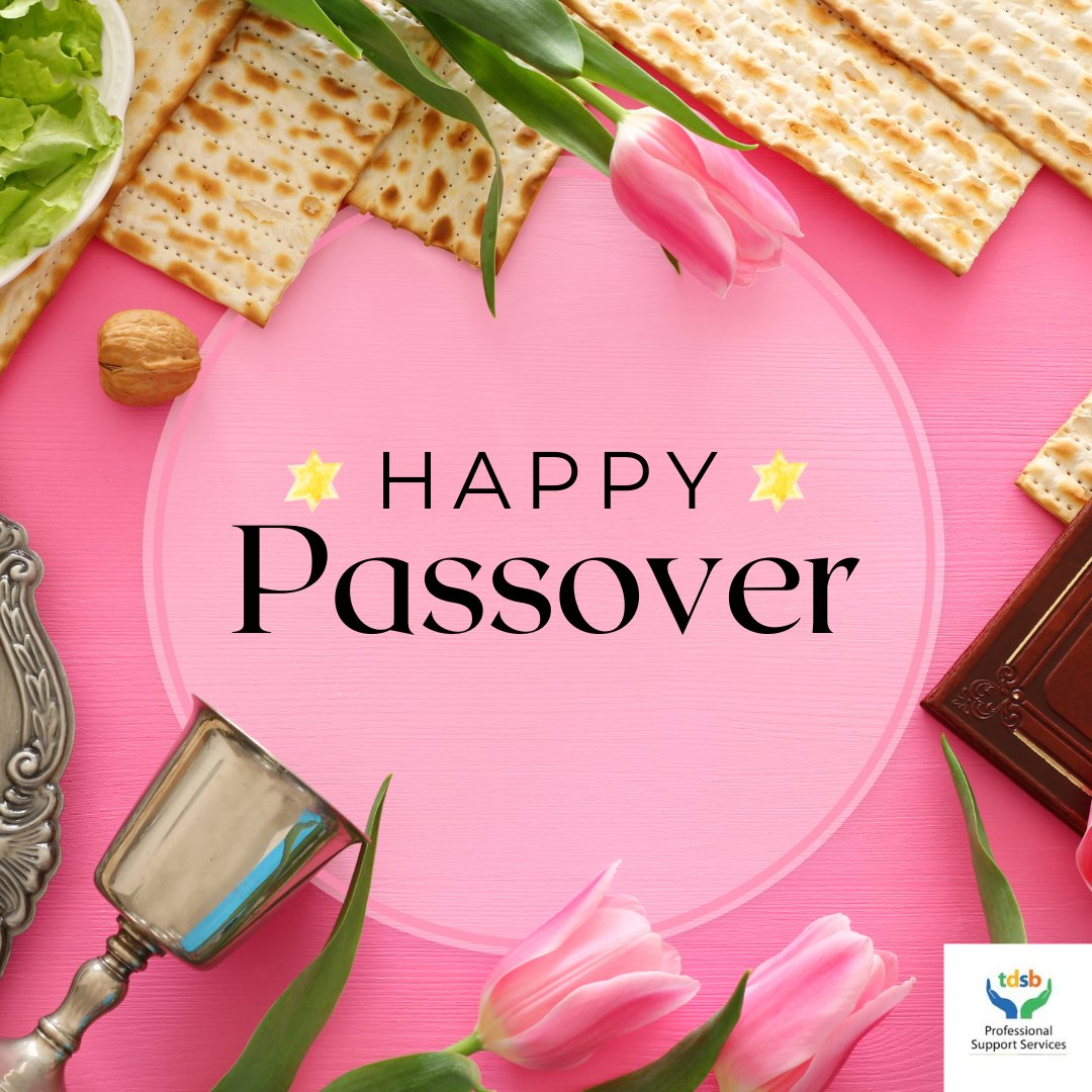 This year Passover begins before sundown tonight &amp; ends after nightfall on Tuesday April 30. Chag Pesach sameach to our Jewish community. May this special time be a reminder of the enduring power of faith, hope, and community.