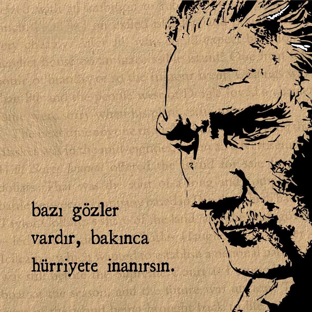 Bazı gözler vardır, bakınca hürriyete inanırsın.! ♾️