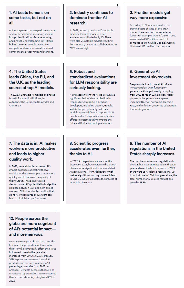 thomas_dettling's tweet image. ⬛️ Develop a deeper understanding of the complex field of AI.

➡️ Download: The 2024 AI Index Report | tinyurl.com/2ddubcbt
➡️ Explore: The AI Index tracks, collates, distills, and visualizes data relating to artificial intelligence.
➡️ Learn: The AI Index is recognized…