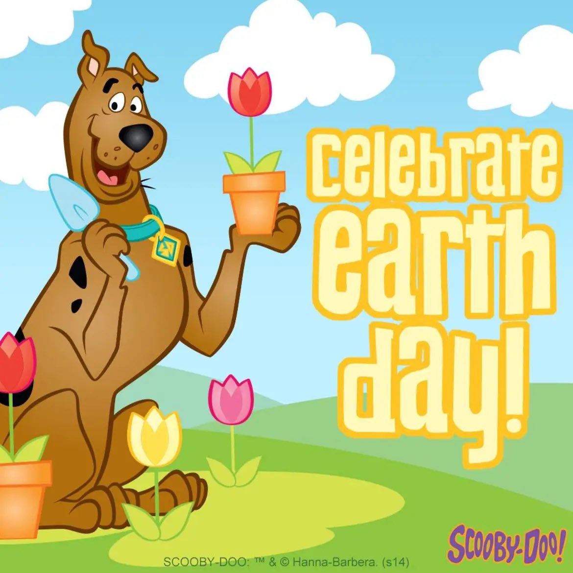 Happy Earth Day! 🌸 🌹 🌱 #ScoobyDoo #EarthDay2024