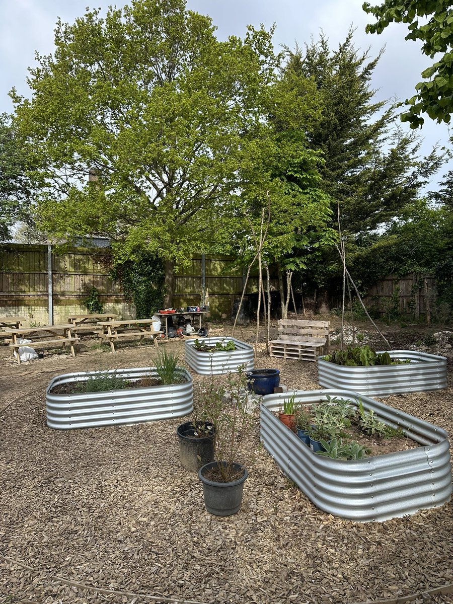 The sun is shining on our Kitchen Garden ready for our Science Fair this afternoon. #EarthDay2024