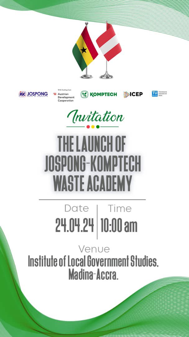 Exciting news! The Jospong-Komptech Waste Academy is officially being launched, to pave the way for innovative solutions in waste management and environmental sustainability.@thejospongroup #JospongKomptechWasteAcademy #Sustainability #WasteManagement