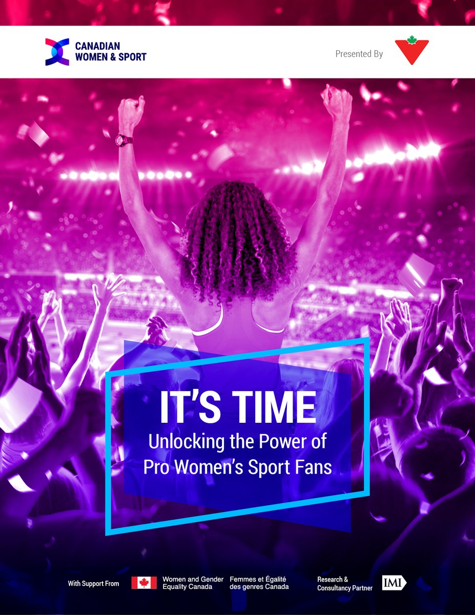 WomenandSportCA's tweet photo. 🚨Hot off the press: get our latest research on the tremendous value—current and potential—of fans of women’s sports in Canada. 

Introducing #ITSTIME Unlocking the Power of Pro Women’s Sport Fans. 

Download the report: https://t.co/DDxo7i5AoS

@CanTireCorp @WAGE_FEGC IMI https://t.co/trLYkOCDAf