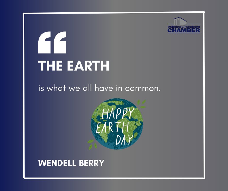 AshRanChamber's tweet photo. Motivational Monday!  
Today is  #EarthDay and this is your reminder that each and every person on this planet can make a difference in the future of it. 🌍♻️ https://t.co/4trUYzH8hN
