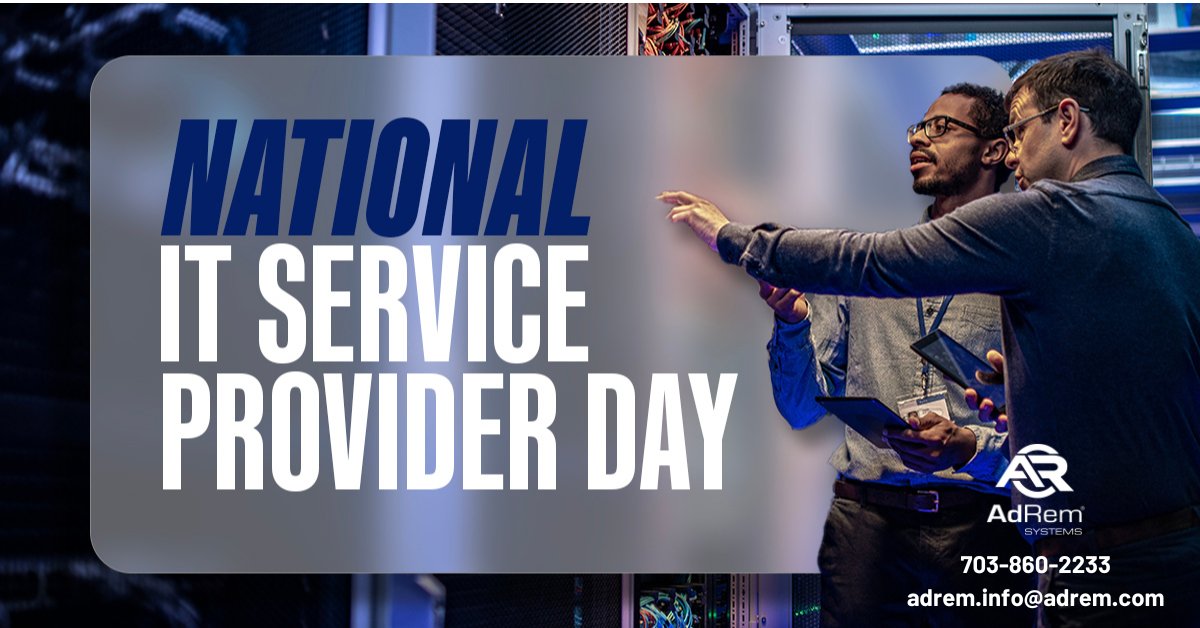Today is #NationalITServiceProviderDay — a day to celebrate and appreciate the #ITprofessionals who fix bugs, install updates, troubleshoot issues and provide #ITsupport to keep your technology running smoothly.

What’s your message to them?

#MSP