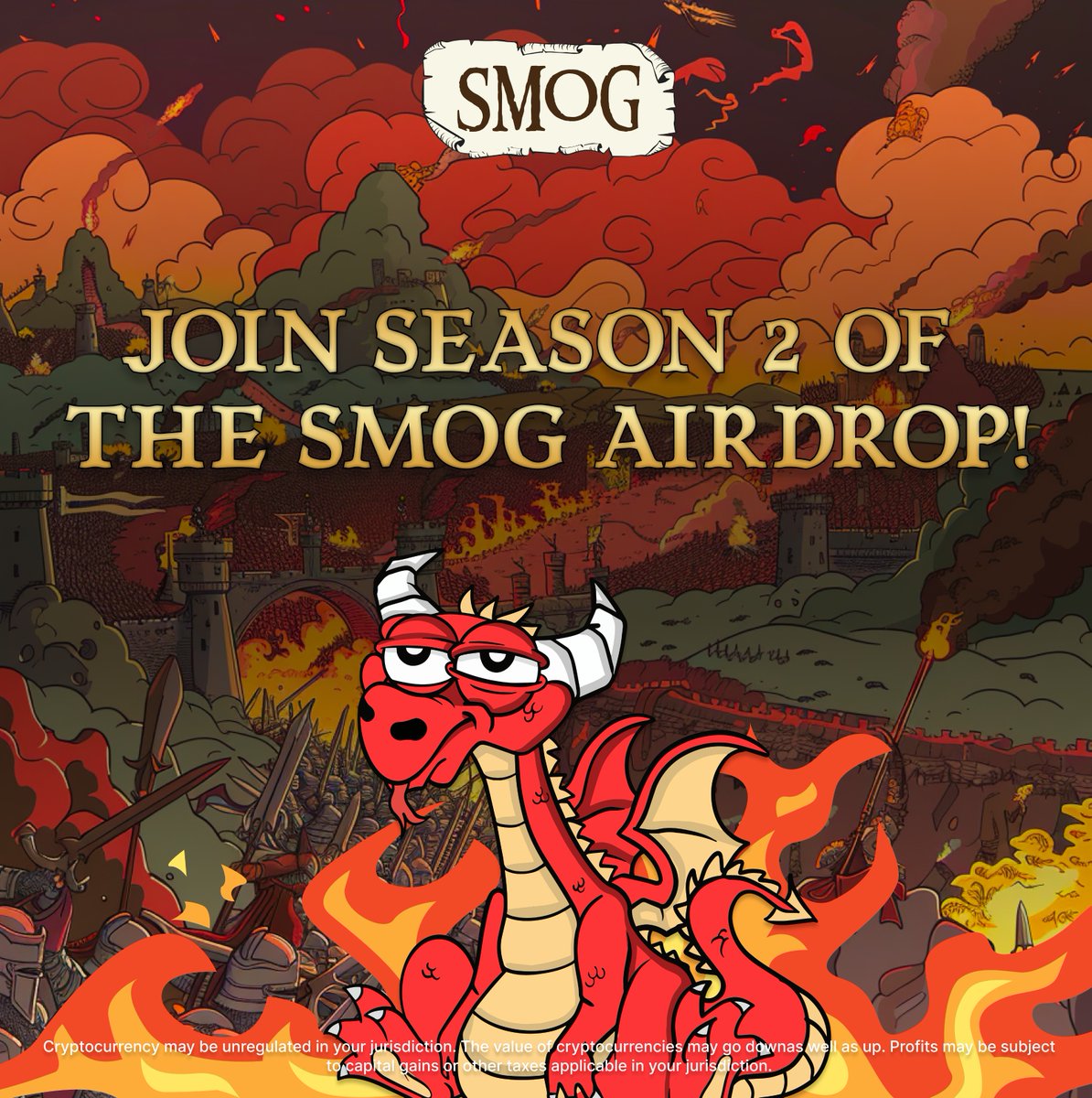 Join Season 2 of the $SMOG #Airdrop! 🌪️

Gain XP by engaging in on-chain tasks and completing quests on #Zealy! 🕹️

Watch the leaderboard and watch for more news. 🧐

Here's to making this season even better than the last! 🌟

bit.ly/SmogAirdrop