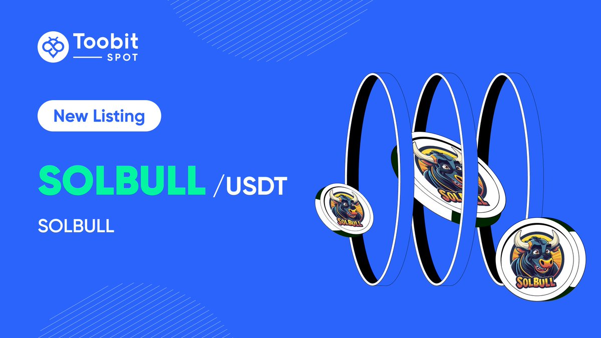 Toobit_official's tweet photo. #Newlisting alert๐จ
#SOLBULL will be spot-listed on #Toobit !๐คฉ
@SolbullSOLANA
๐ฐDeposit Opens on โถ๏ธ 2024 APR 25th (UTC)
๐ฑSpot Trade Opens at โถ๏ธ 12:00 PM, 2024 APR 26th (UTC)
๐ธWithdrawal Opens on โถ๏ธ 2024 APR 27th (UTC)
Learn more๐
https://t.co/2lE62QJbx6
#memecoin https://t.co/oxAf9UDpz2