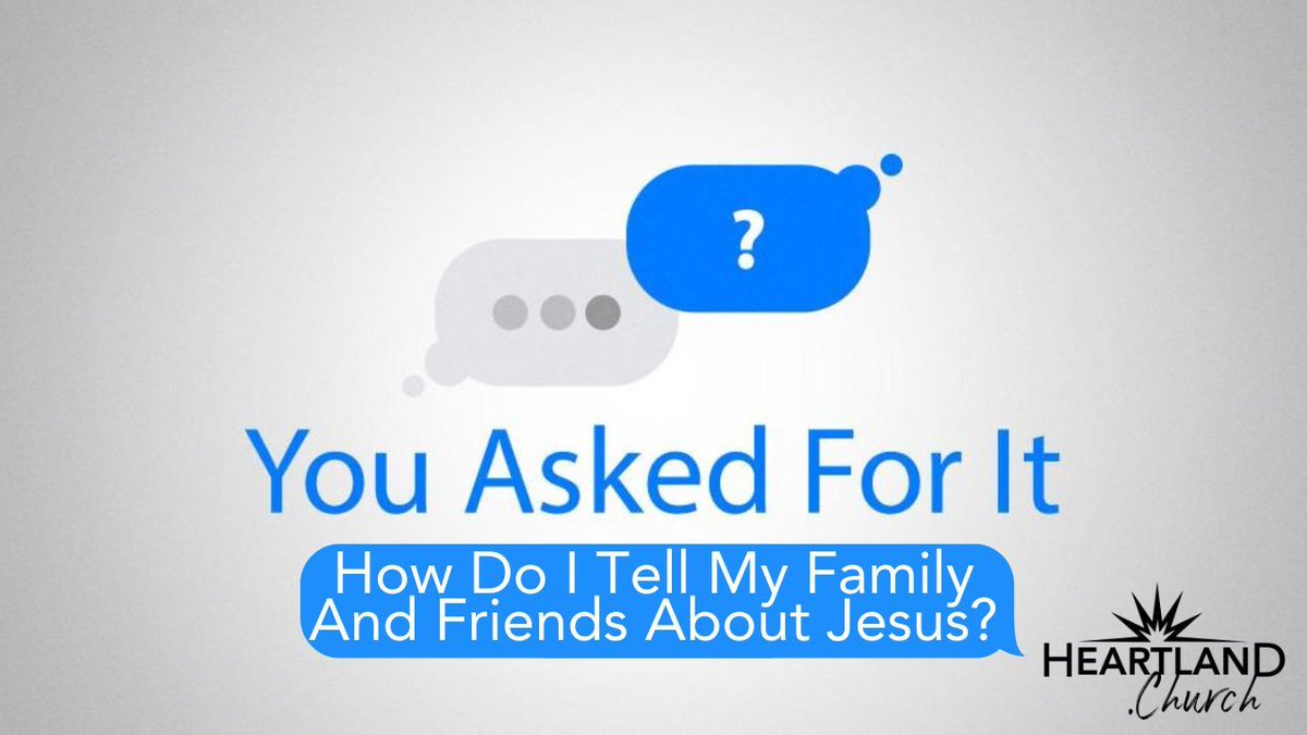 Join us in Part 3 of our 'You Asked For It' series as we dive into the vital topic of sharing Jesus with our loved ones. Let's equip ourselves with the tools to spread His love and truth together. Watch the message at buff.ly/48HrvVr #HeartlandChurch #YouAskedForIt