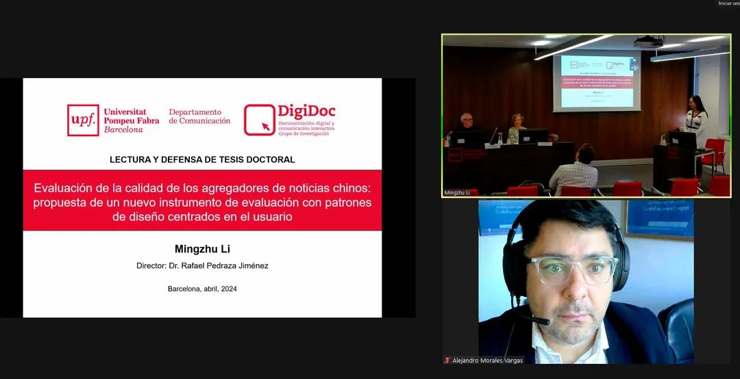 #DefensaTesis Felicitamos a la Dra. Mingzhu Li por su tesis: «Evaluación de la calidad de los agregadores de noticias chinos: propuesta de un nuevo instrumento de evaluación con patrones de diseño centrados en el usuario» dirigida por @rafael_pedraza 👉 bit.ly/3UtBR6r