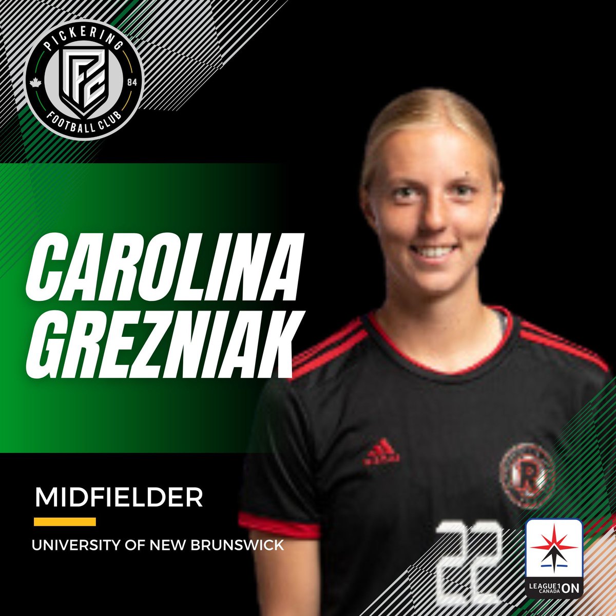 🚨 Signing Alert 📣 Pickering FC is pleased to announce Midfielder, Carolina Grezniak to our @league1ontario Women’s team 🙌 #PFC40YRSPROUD #DestinationClub #L1ON