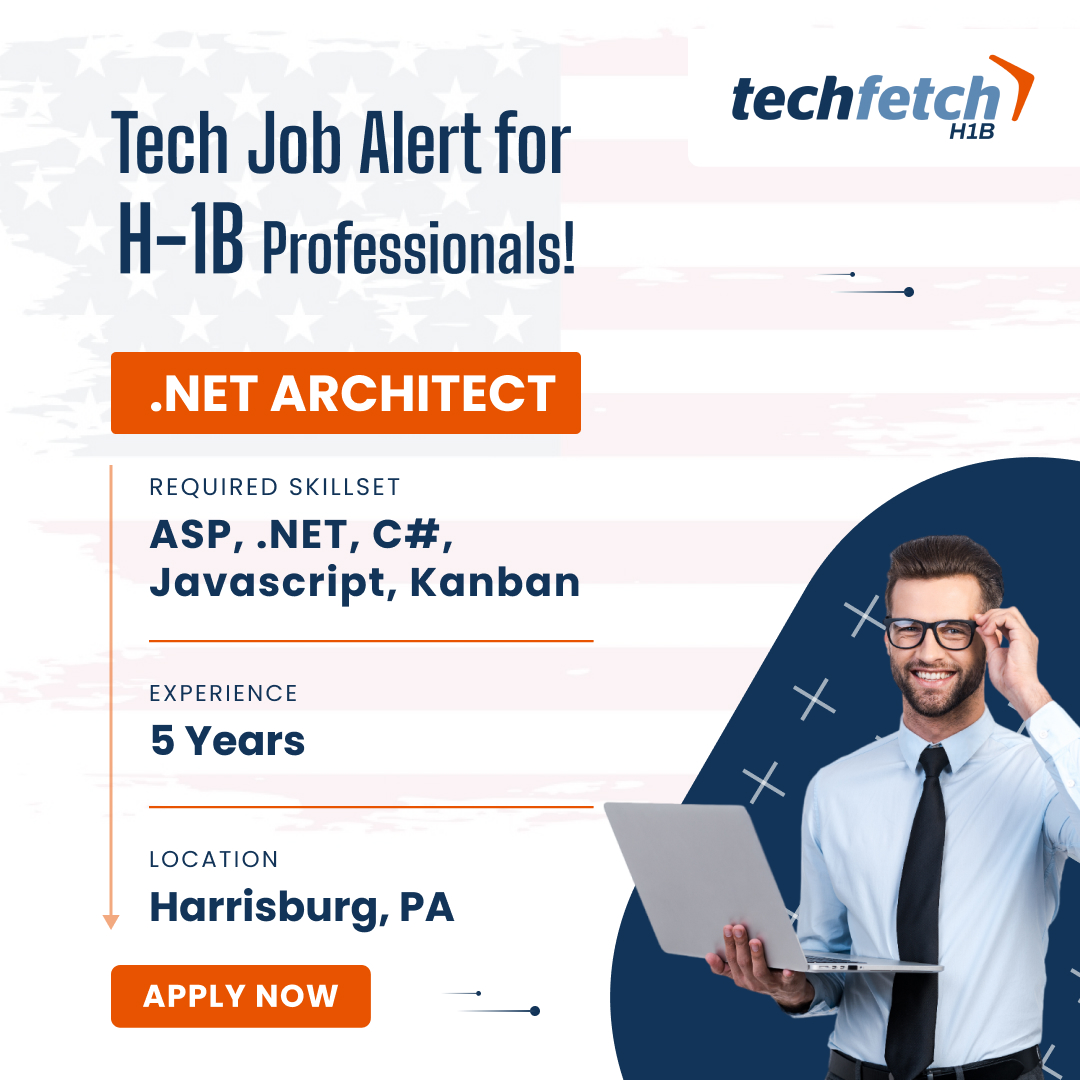 Bring your expertise in Azure, .NET, and SQL to lead the way in crafting scalable web applications. Apply today to seize this opportunity to make your mark in one of the top tech companies in PA! 

#TechCareer #Azure #DotNet #TechJobs #ApplyNow #TechFetch #H1BProfessionals