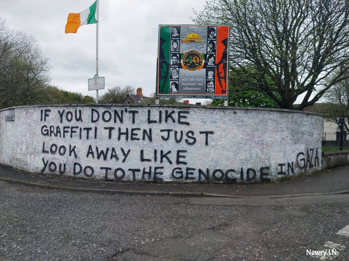 Newry.LN on our travels and graffiti appears on a wall at Clanrye Avenue/Park, #Newry