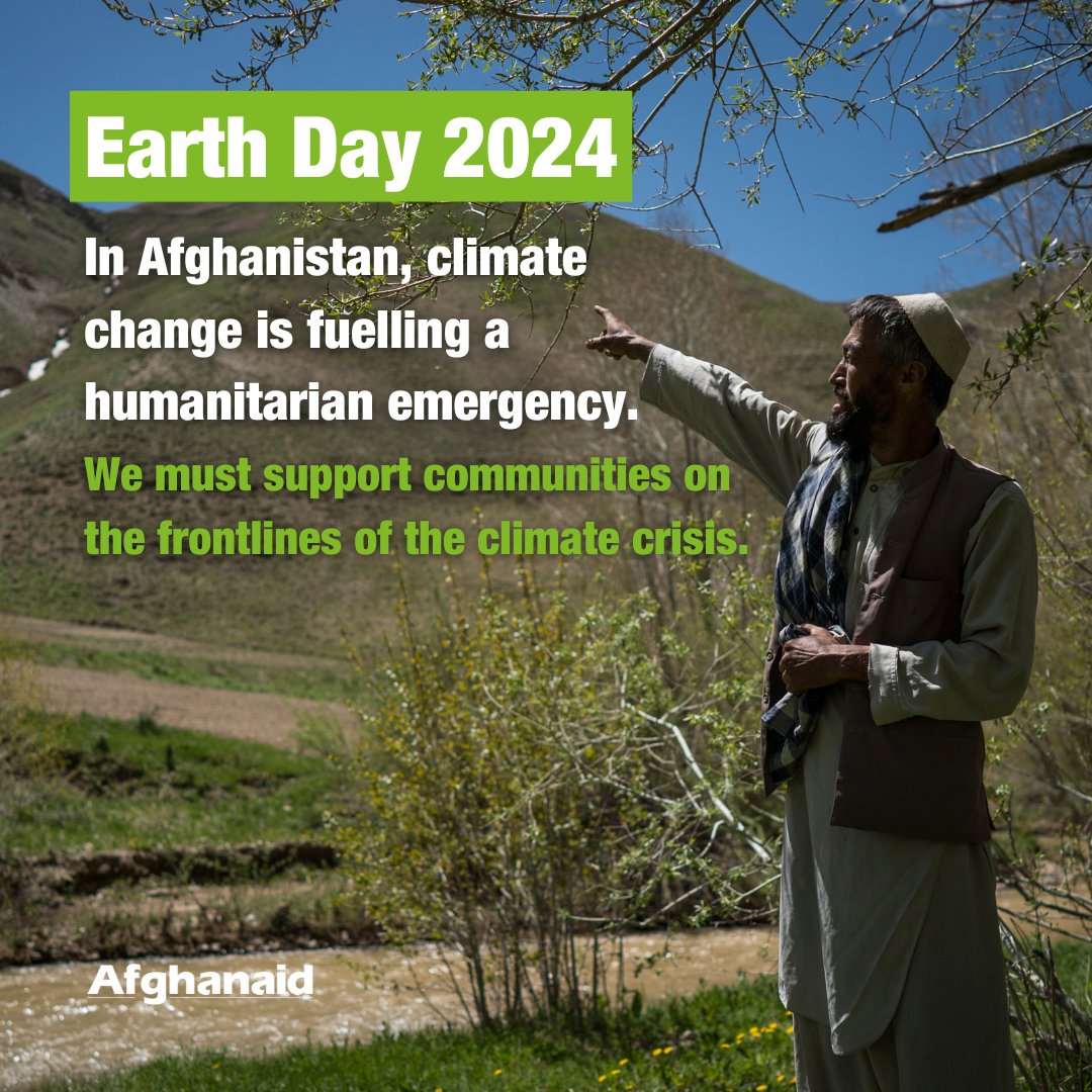 This #EarthDay, join us & stand with #Afghan communities disproportionately bearing the brunt of the climate crisis, through disasters such as droughts & floods. 🔗Learn more about how the climate crisis is compounding the humanitarian crisis: bit.ly/44c7iX7