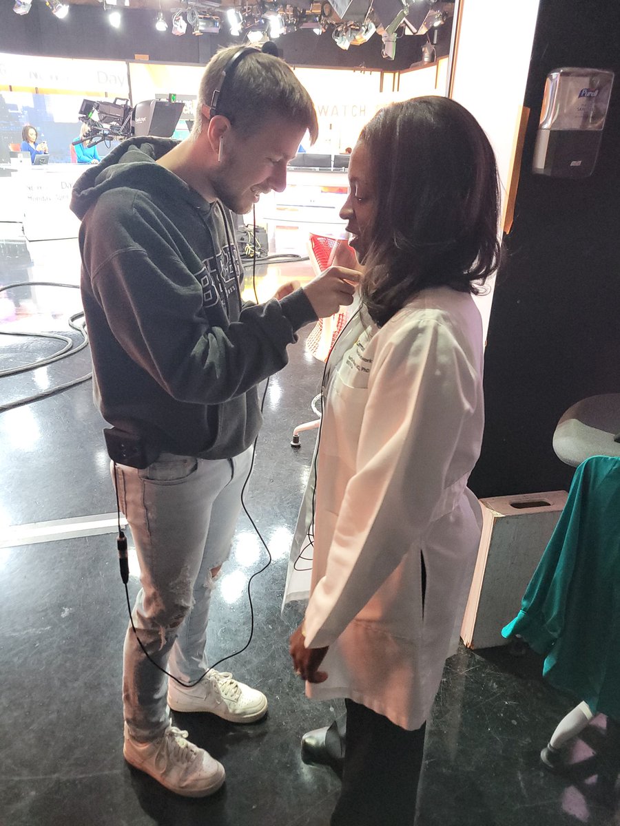 Mic'd and ready to talk #maternalhealth as part of #minorityhealthweek @WISH_TV Thanks Dr. Heather Benson <a href="/CHNw/">Community Health Net</a>
