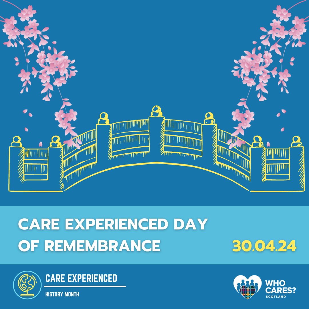 We believe that Care Experienced people no matter how long ago they left us, should be remembered. On April 30th, we're inviting you to take part in an International Care Experienced Day of Remembrance. Find out more about the day at whocaresscotland.org/care-experienc…