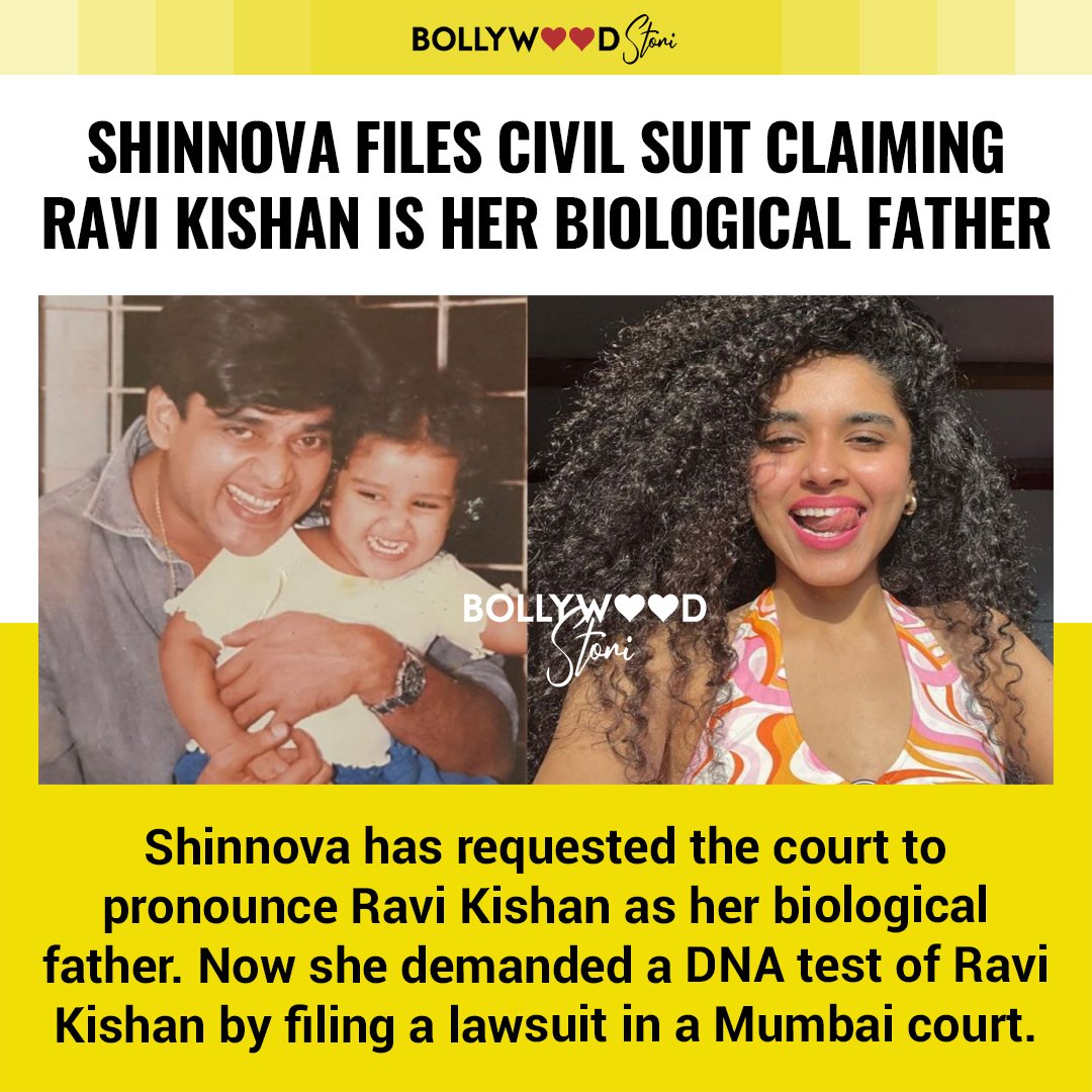 Shinnova files civil suit claiming Ravi Kishan is her biological father; demands DNA test

Follow @bollywoodstori 😎
.
#bollywoodstori #shinnova #ravikishan #biologicalfather #bollywoodactor #bollywoodactress #dnatest #bollywoodnews #breakingnews #bollywoodstar #bollywoodcelebs