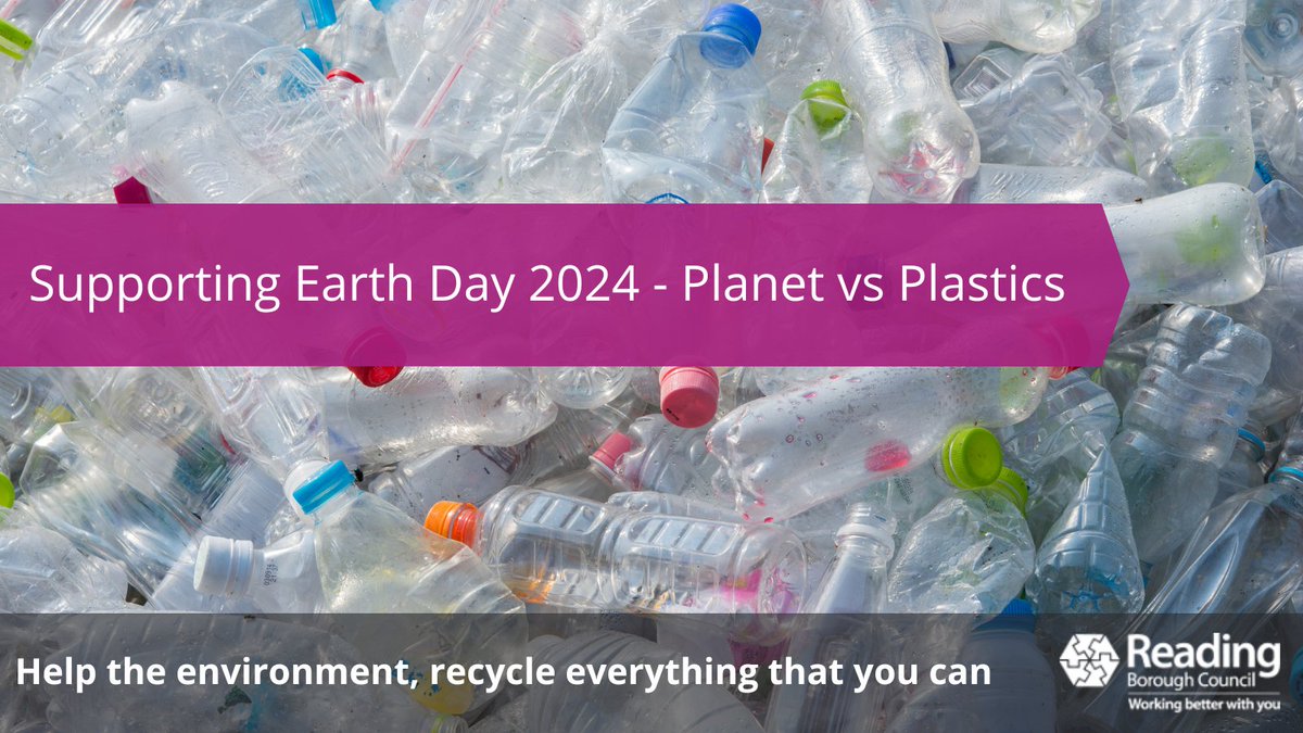 It’s Earth Day, with a theme of Planet vs Plastics raising awareness of the harm of plastic pollution. Last year Re3, covering Reading, Bracknell and Wokingham, recycled 3,254 tonnes of plastic. Rinse your plastic waste and put it in your recycling bin for collection. #EarthDay