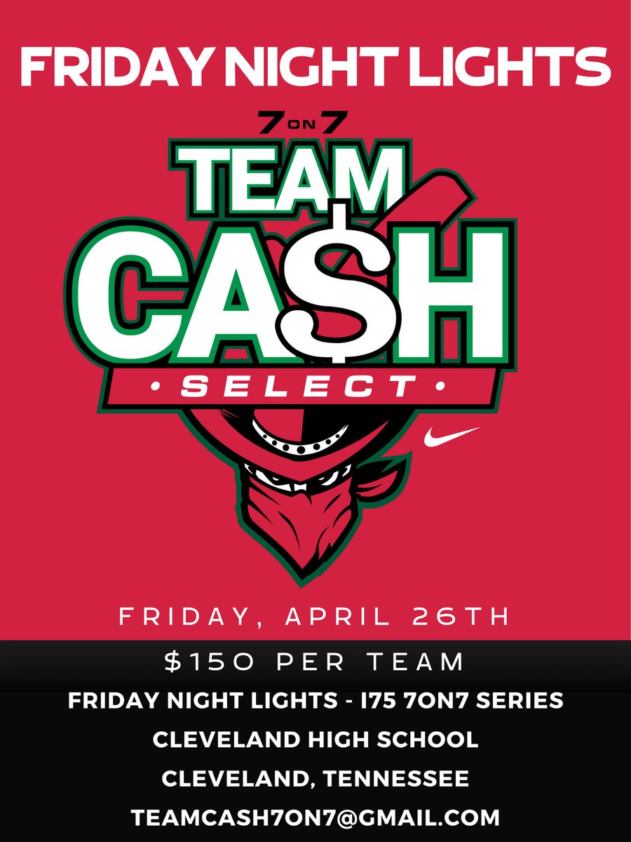 TeamCash7on7's tweet photo. Let’s run it back - this Friday Night 🏈 https://t.co/r0S4hGe10N