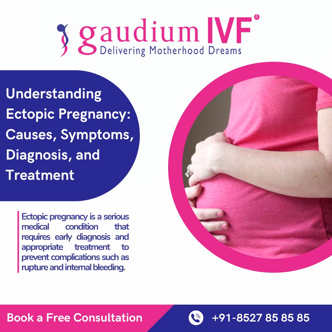 Unveiling ectopic pregnancy: Causes, symptoms, diagnosis, and treatment options.

Read more: gaudiumivfcentre.com/blog/ectopic-p…

#pregnancy #causes #symptoms #fertilitytreatment #infertilityclinic #ectopicpregnancy #infertilitytreatment #ttc #womenhealth #gaudiumivf