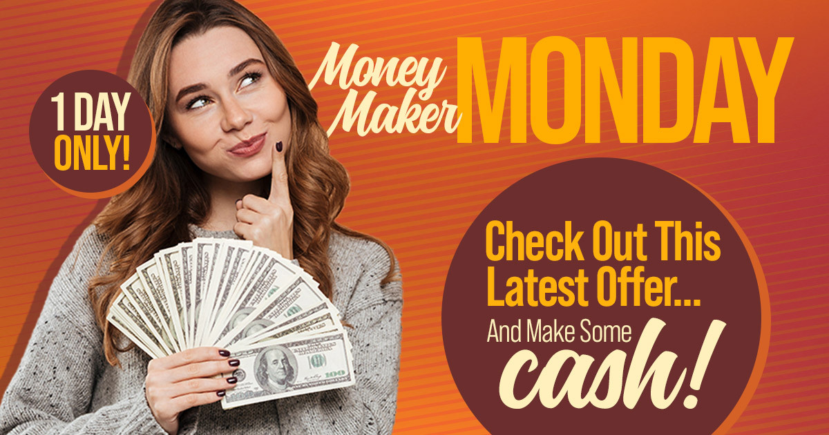 Money Maker Monday 💲 💲 Get 9,000 SB with today's feature deals! swagbucks.com/g/l/rlpx48