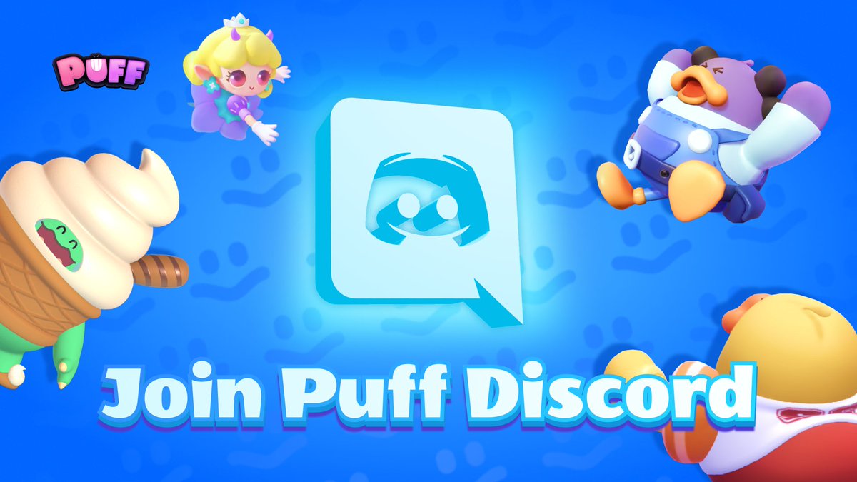 Happiness knows no bounds in the dreamlike #Puffverse 🍾 Join #Puff Discord to keep 🗞️ Informed 🤝 Engaged 😜 Entertained To 🎮 #SkilltoEarn in #PuffGo 🧑🏻‍🎨 Unleash creativity in #UGC Workshop 🤤 Socialize in #PuffWorld 🤩 Explore #PuffTown 😉 ... 🎊 discord.gg/puffverse