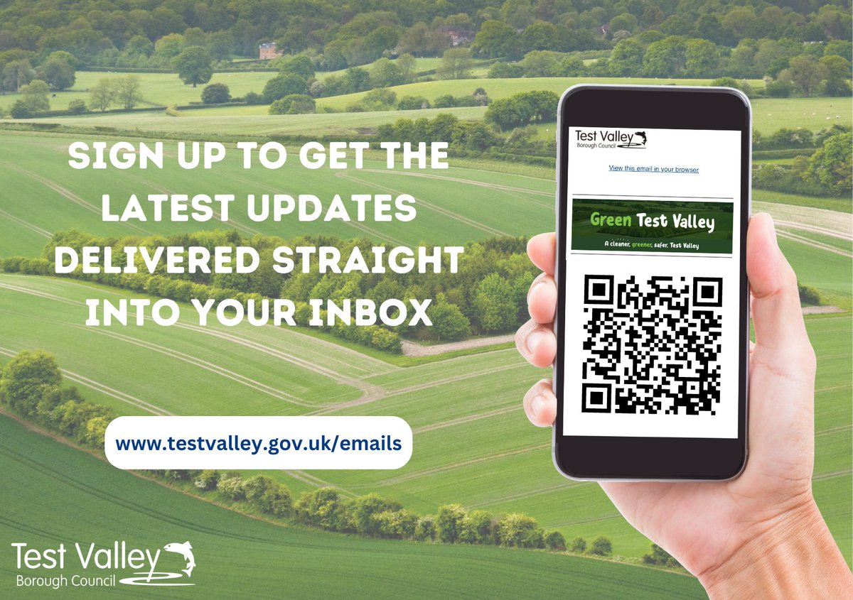 On #EarthDay 🌍 sign up to our Green Test Valley newsletter to receive all the latest news and information about the environment, countryside, climate and more. Visit testvalley.gov.uk/emails to subscribe ✅ Read the latest Green Test Valley email here: lnks.gd/2/2vLnJXV
