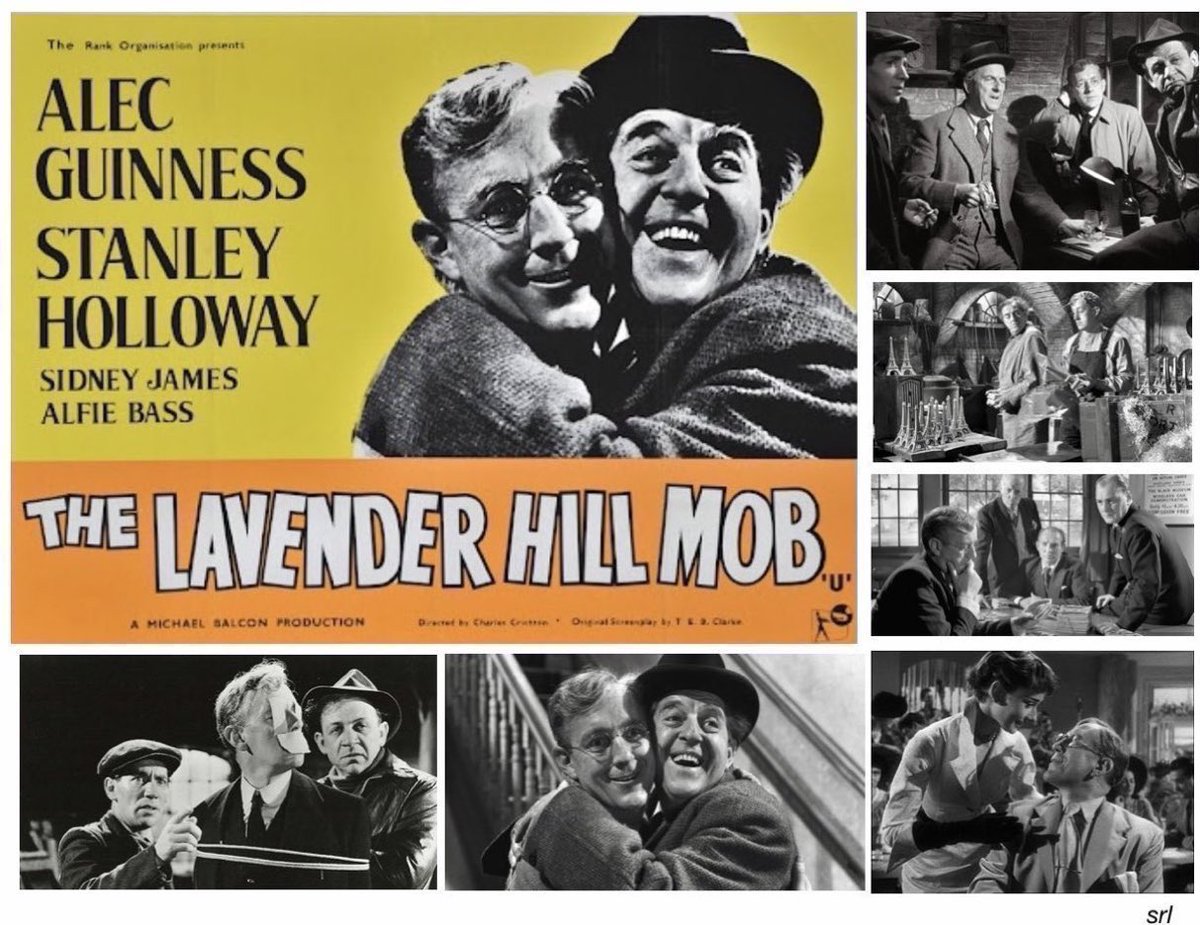 2:25pm TODAY on @Film4       👉joint #TVFilmOfTheDay

The 1951 #EalingComedy film🎥 “The Lavender Hill Mob” directed by #CharlesCrichton from an original screenplay by #TEBClarke

🌟#AlecGuinness #StanleyHolloway #SidJames #AlfieBass #MarjorieFielding