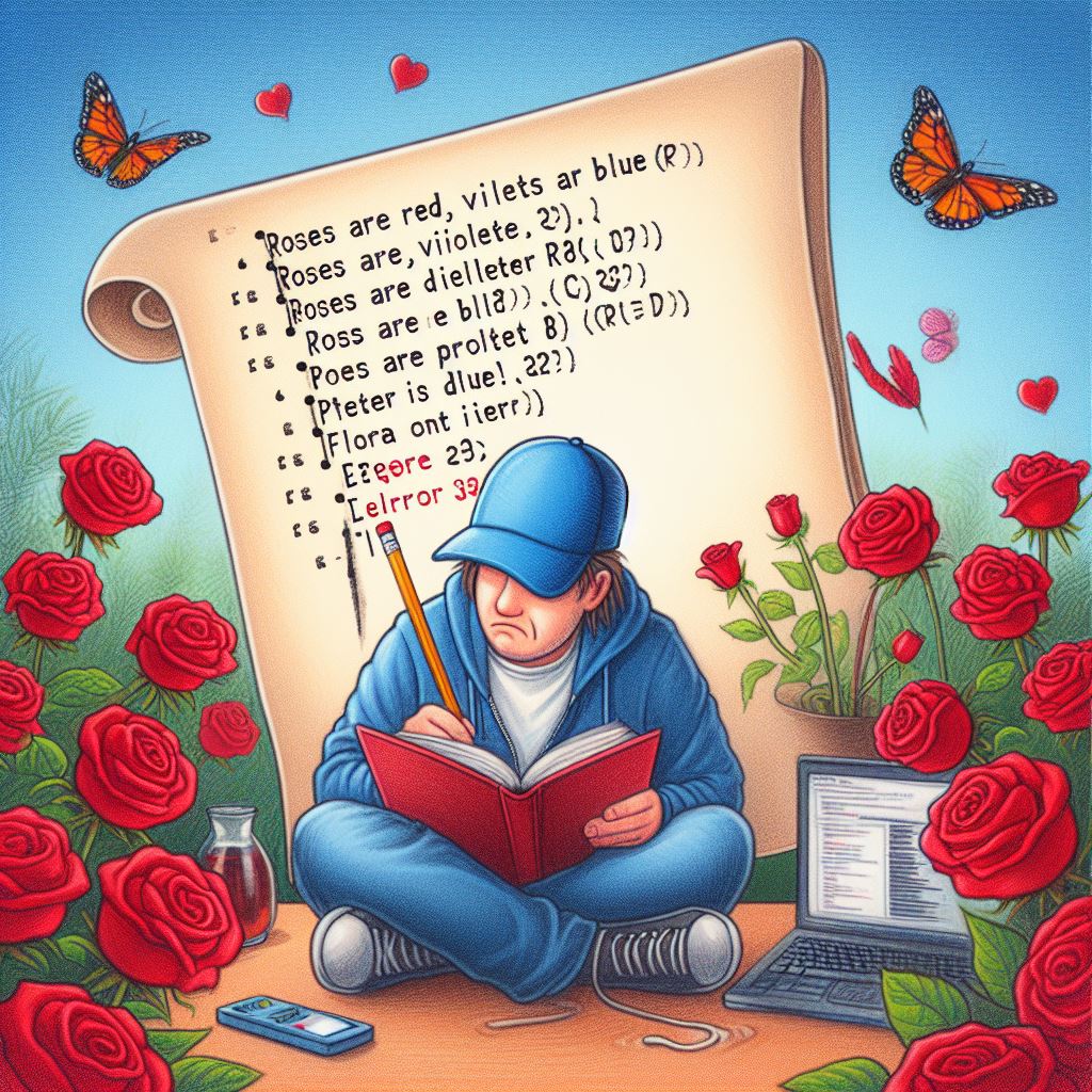TodorTechCrafts's tweet image. Roses are red, violets are blue, unexpected &apos;{&apos; on line 32. 
Is there anything more romantic then coding poetry? 
#CodePoetry