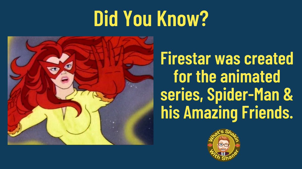 Hey #NerdHerd did you know that Firestar was created for @SpiderMan & his Amazing Friends? @marvelinthe80s 

Check out our 1st #podcast episode and discover the other names they considered instead of Firestar!

shakinshaner.com/episode-1-spid…