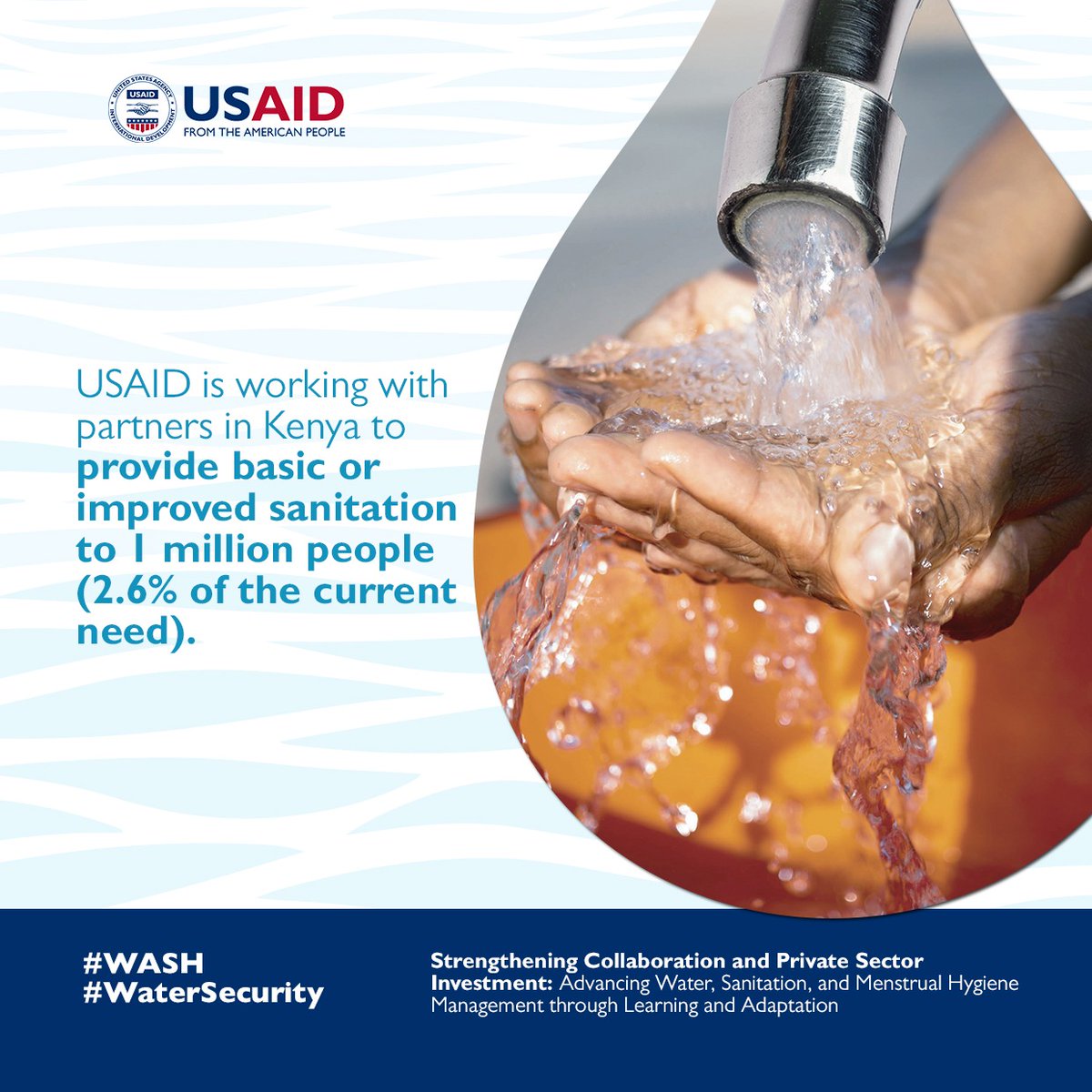 Reliable, progressive, and evidence based comprehensive data on water, sanitation, and hygiene is key to policy and decision makers at both the national and county levels. @USAIDKenya @USAIDWater @KiwashProject #WaterSecurity #WASH