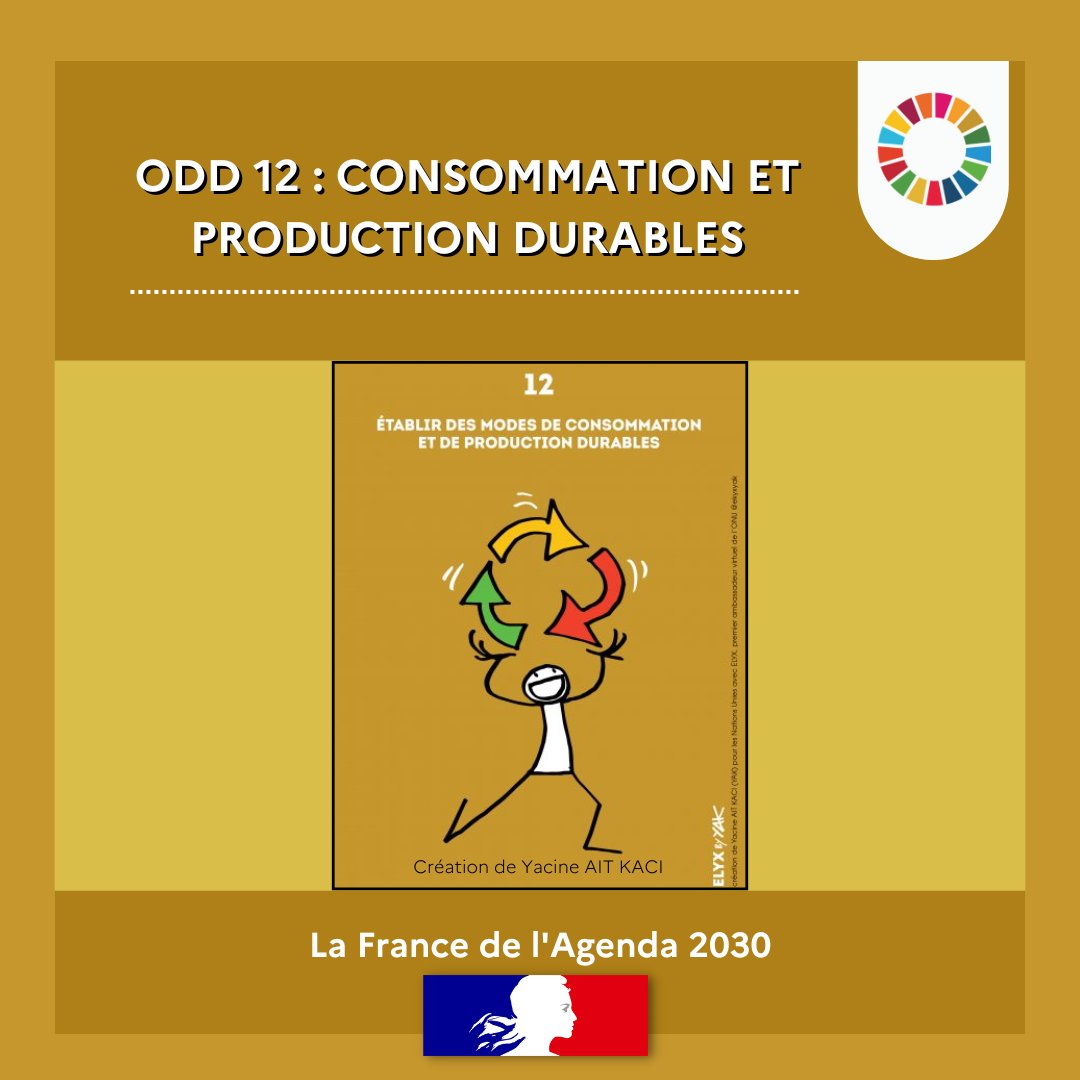 [#Agenda2030🎈] 📢Découvrez les dernières données et initiatives sur l'#ODD12 avec la mise à jour de sa page : 'consommation et production durables' pour vous fournir les informations réactualisées ici ➡️agenda-2030.fr/17-objectifs-d…
