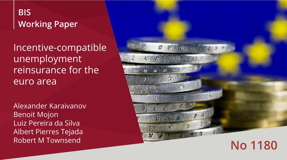 Incentive-compatible unemployment reinsurance for the euro area is not only feasible, it would significantly contribute to minimising fluctuations in euro area members’ unemployment expenditures, recent BIS research shows #RiskSharing #EuroArea bis.org/publ/work1180.…