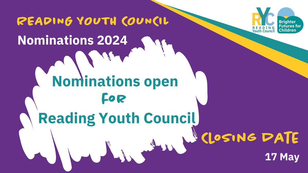Reading Youth Council (RYC) has opened its application round until 17 May. If you work with young people, please encourage them to apply. Nomination form: ⭐️ ow.ly/UfHe50RjVxe For more information about RYC, visit: ⭐️ ow.ly/GF1650OHIjr #rdguk #YouthCouncil