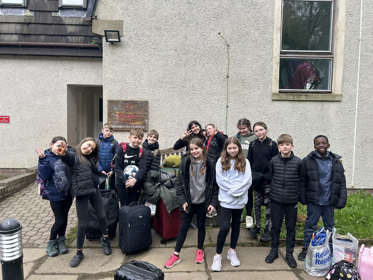 BlairhallPS's tweet photo. We have arrived! We have made our beds and just enjoyed a lovely lunch. Ready for our first activity! #fordell #residential https://t.co/yKIkK0etsY