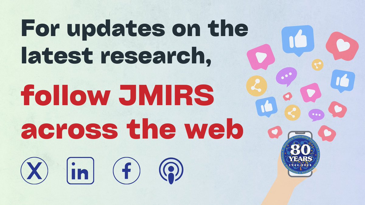 Want to read the latest research on #NuclearMedicine, #RadiationTherapy, #Radiography & more? Make sure you are following us to keep up to date ⬇️!
X: twitter.com/JMIRS1 
Facebook: facebook.com/JMIRS1 
LinkedIn: linkedin.com/company/jmirs 
Podcast: podcasters.spotify.com/pod/show/jmirs