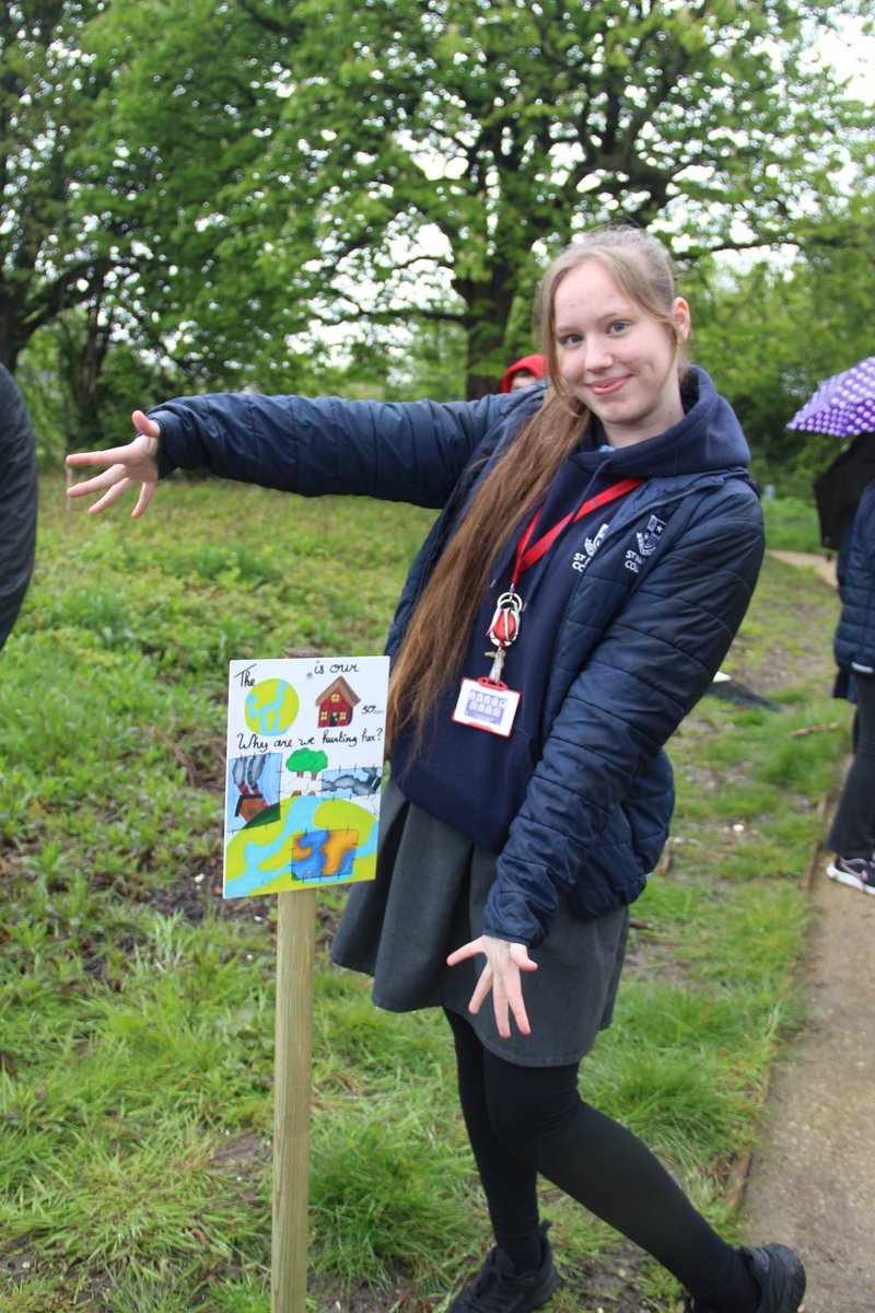 SMCHull's tweet photo. On #EarthDay2024, SMC Eco Council students have been out at the opening of a new, local 'woodland walk' on King George V playing fields.
Some have designed signs for the walk and others were involved in tree planting at the opening event.
@Hullccnews @wilson_cllr @hollylburton https://t.co/QjIhyAHoRi