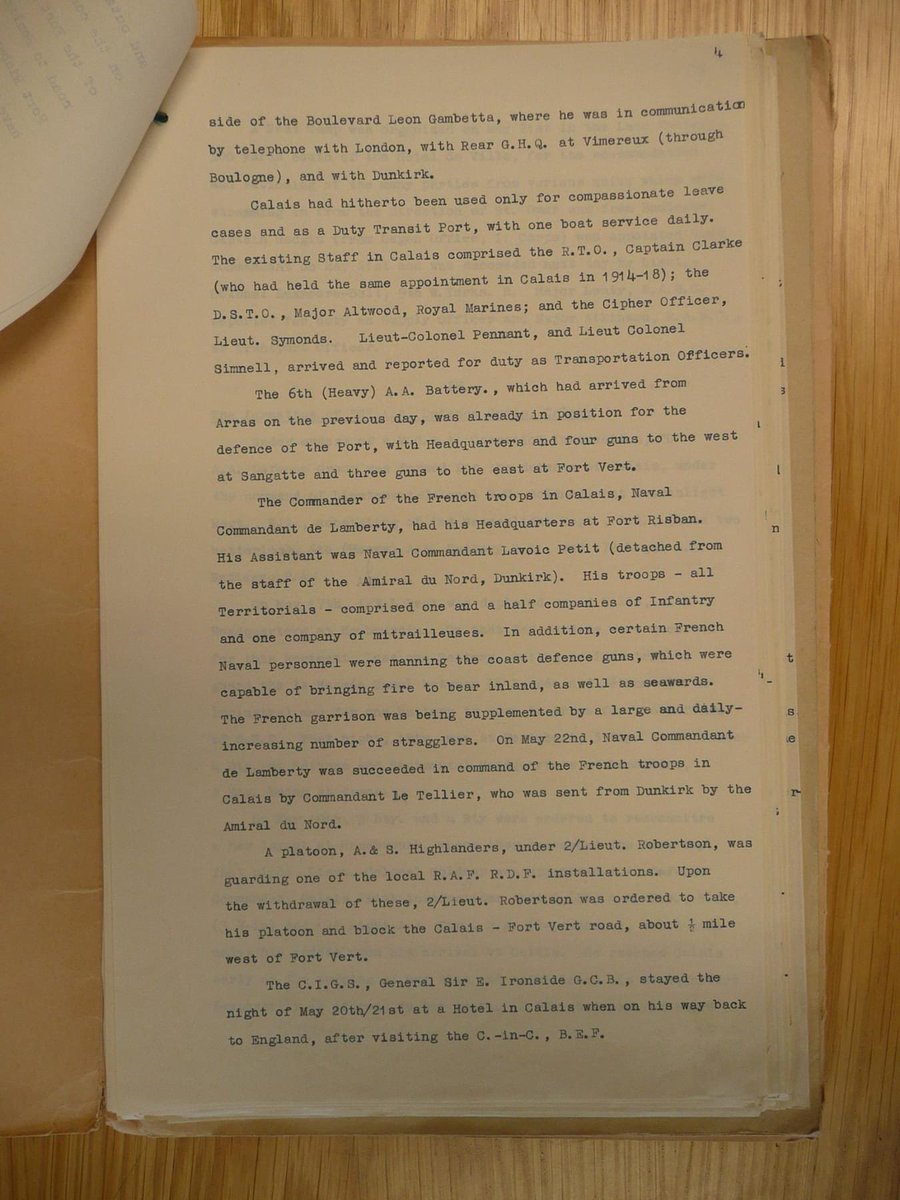 Brigadier Claude Nicholson CB, Commander 30th Brigade at Calais May 1940 personal diary written whilst a Prisoner of War. Brigadier Claude Nicholson committed suicide in 1943, never getting over the loss of so many men and surrendering his Brigade. First four pages below..