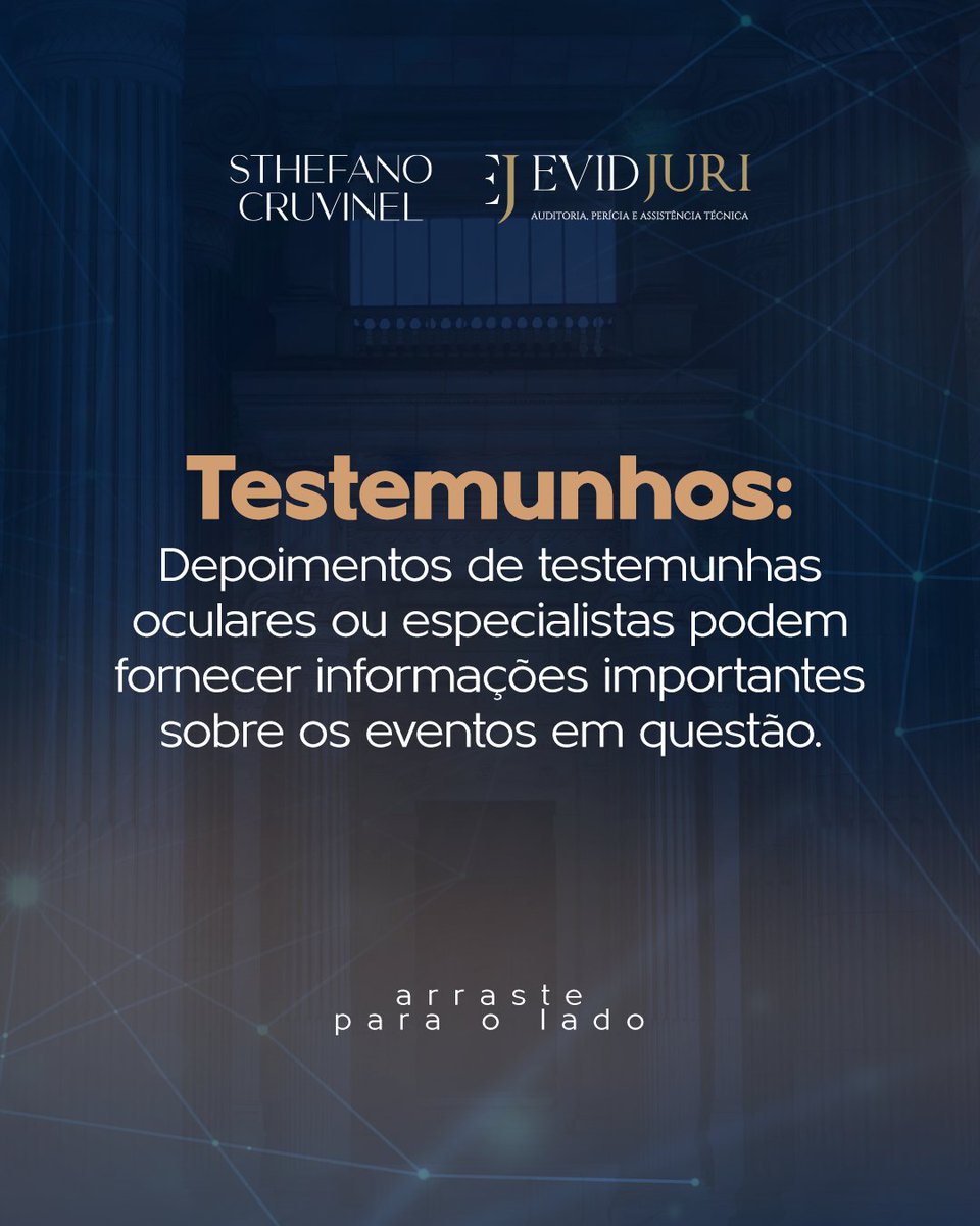 sthefanoscalon's tweet image. Descubra os tipos de provas admissíveis em Processos Judiciais! 📜⚖️

Deslize para descobrir os diferentes tipos de evidências que podem ser apresentadas em um tribunal e como elas contribuem para a resolução de questões legais.

Conhecimento é poder

#ProcessosJudiciais #Provas