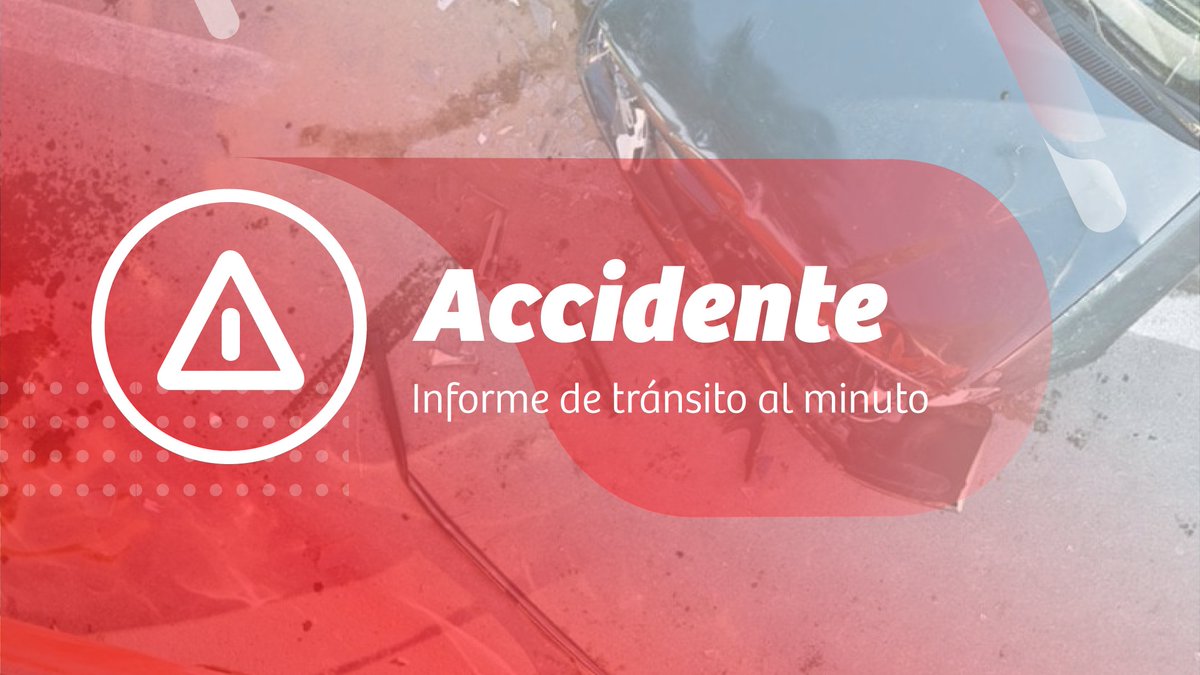 Ahora (08:07) restricción de pista en Av. Calera de Tango al poniente, altura Clínica Meds, debido a accidente con resultado de vehículo volcado. Precaución #SanBernardo