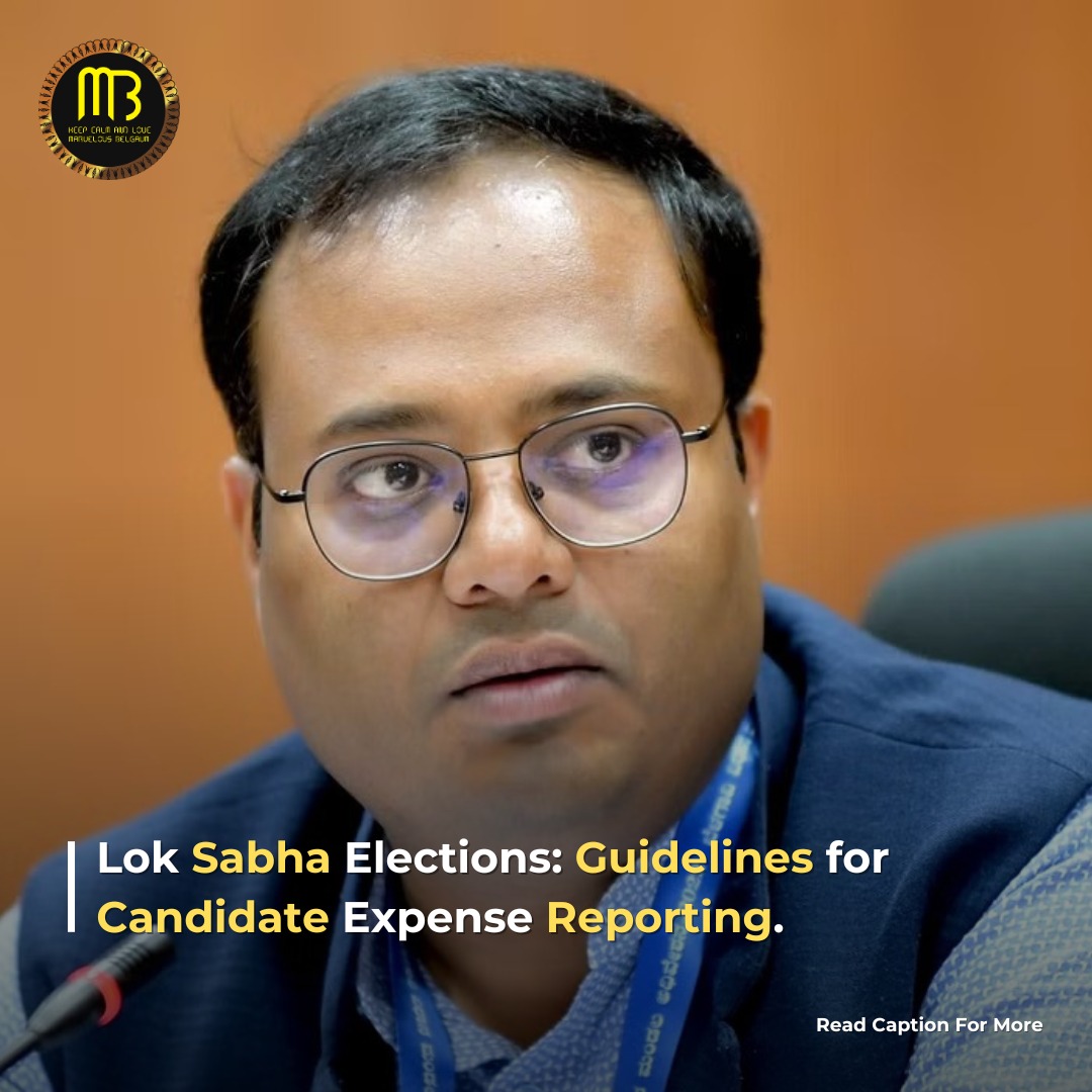 Candidates running for the Belagavi Lok Sabha constituency must report their election expenses three times during the campaign period, as required by the Janata Representation Act 1951.  The deadlines for submission are April 26th, April 30th, and May 4th, 2024, at the DC Office.