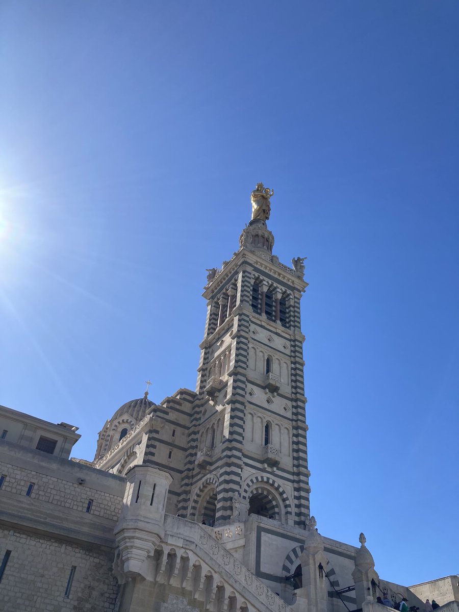 Notre Dame de la Garde, Marseille with a touch of nautical theme.