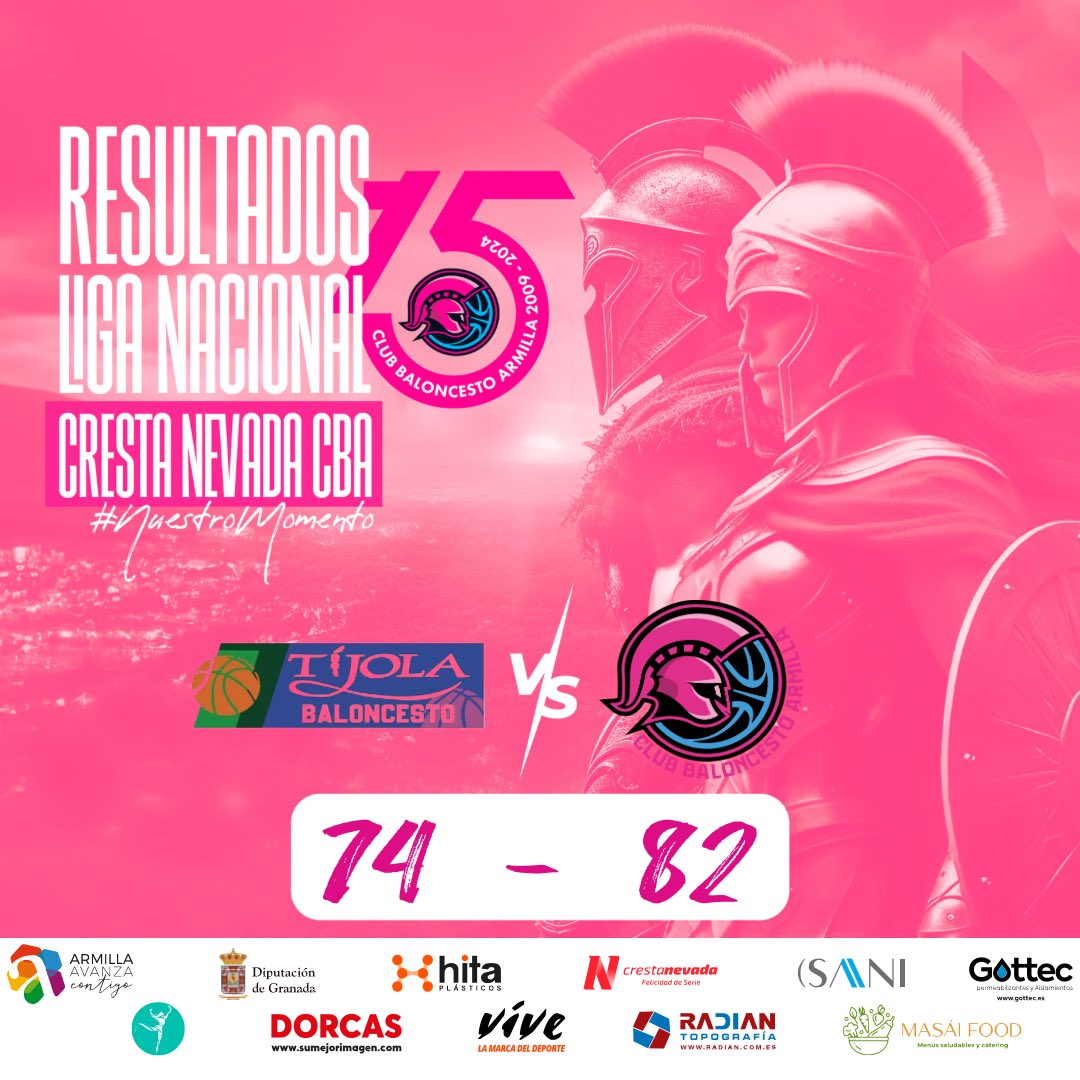 ARMILLACB's tweet photo. 🖤 Este fin de semana, nuestros guerreros del @crestanevada CBA sumaron una nueva victoria.
Por 82 frente a 74 se impusieron a C.B. Tíjola, en su casa.
¡Gracias guerreros! ¡Seguimos! 💪🏻
#FamiliaCBA #CulturaCBA #AdnCBA #nuestromomento https://t.co/DDhvTagqcx