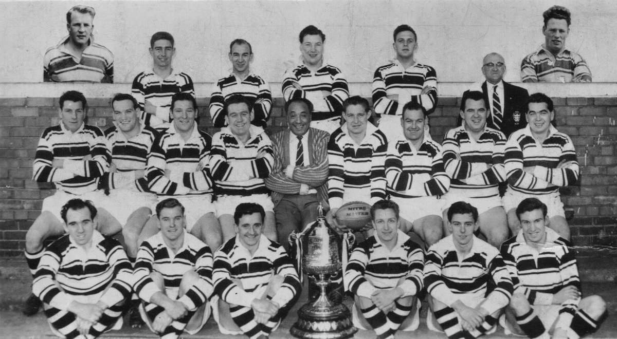 📅 On this day in 1957, the Black & Whites secured victory in the first and only Rugby League European Club Championship, overcoming Halifax, Albi and Carcassonne 🏆 ⚫️⚪️ #COYH
