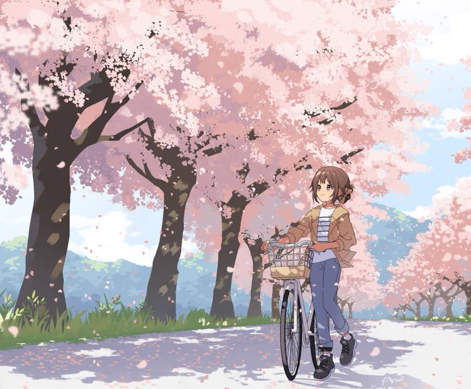 桜並木 #創作 